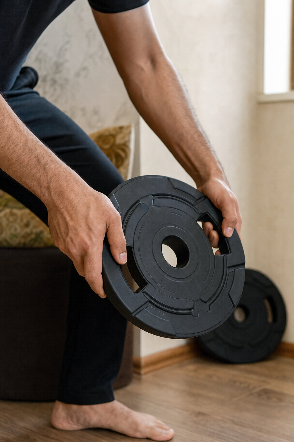 بررسی صفحه وزنه با دست — سنجش کیفیت روکش